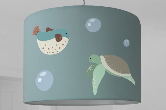 Lampshade child lamp fish turtle sea