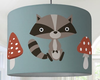 Lampshade ceiling lamp hanging lamp forest animals