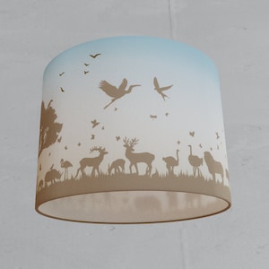 Hanging lamp children lampshade whale sea fish white nursery