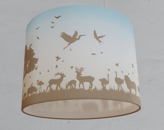Hanging lamp children lampshade whale sea fish white nursery