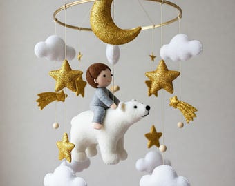 Magical Bear Mobile - Baby Mobile with and child