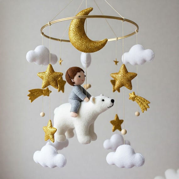 Magical Bear Mobile - Baby Mobile with and child