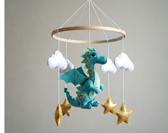 Magical Dragon Mobile - Baby Mobile with cute dragon