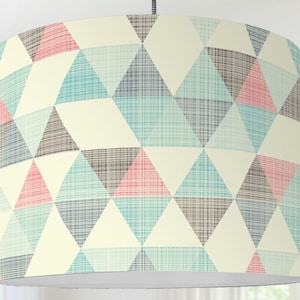 Lampshade nursery triangle pattern graphic pattern
