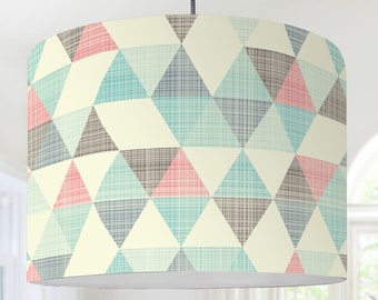 Lampshade nursery triangle pattern graphic pattern