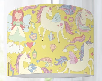 Lampshade children's room unicorn