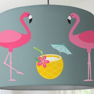 Lampshade Flamingo Zoo Circus mint