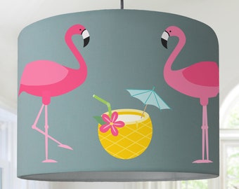 Lampshade Flamingo Zoo Circus mint
