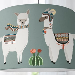 Lampshade Living Room Lama Zoo CircusGift child Gift housewarming giftceiling lamp image 1