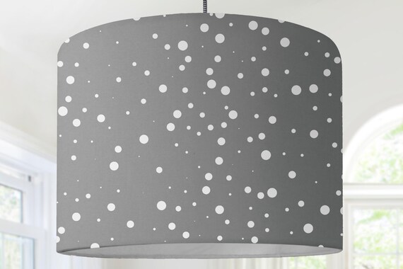 Hanging lamp lampshade grey confetti pattern modern Scandinavian