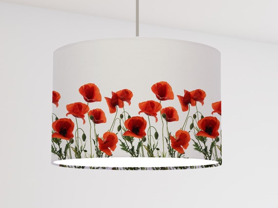 Lampenschirm schwarz weiß modern skandinavisch Blumen modern skandinavisch