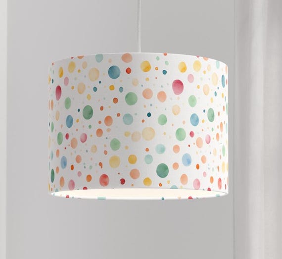 Lamp dots polka watercolor confetti children's room Scandinavian colorful organic all colors possible