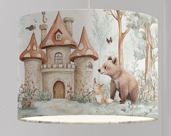 Lampshade children's room Unicorn purple