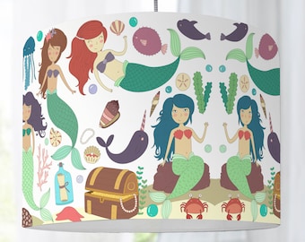 Lampshade mermaid nursery sea animal
