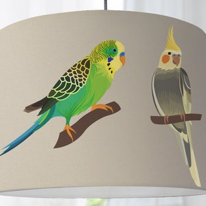 Lampshade Budgerigar Birds Childrens lamp