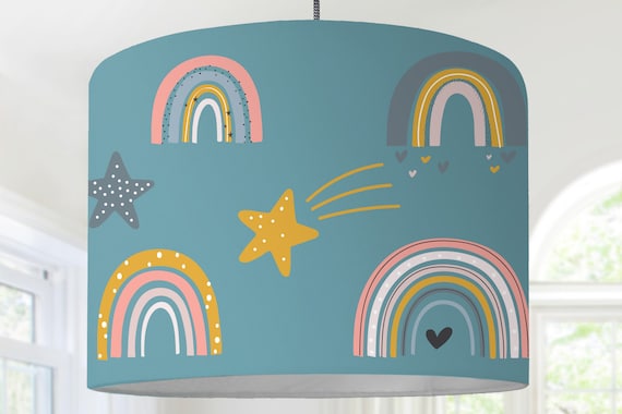 girl room lampshade rainbow star boy modern scandinavian pattern modern scandinavian minimalist