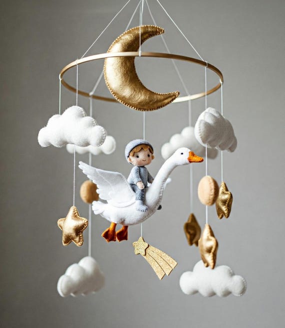 Nursery Mobile Boy | Dream Journey Mobile Baby | Handmade Mobile