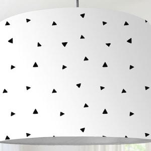 Hanging lamp lampshade black white modern Scandinavian pattern modern Scandinavianceiling lamp
