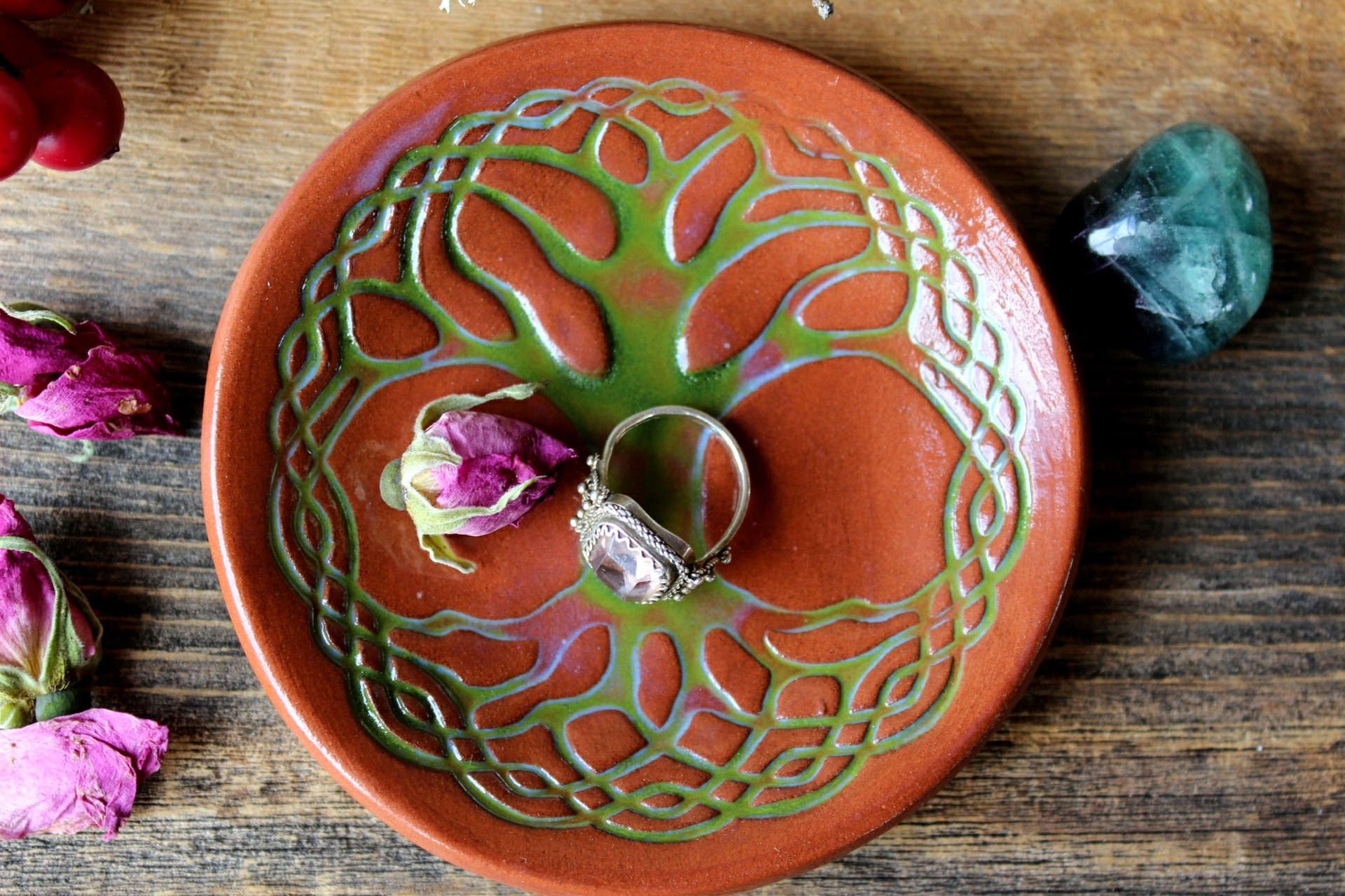 Tree of life plate Handmade ceramics Plate with tree decor Etsy