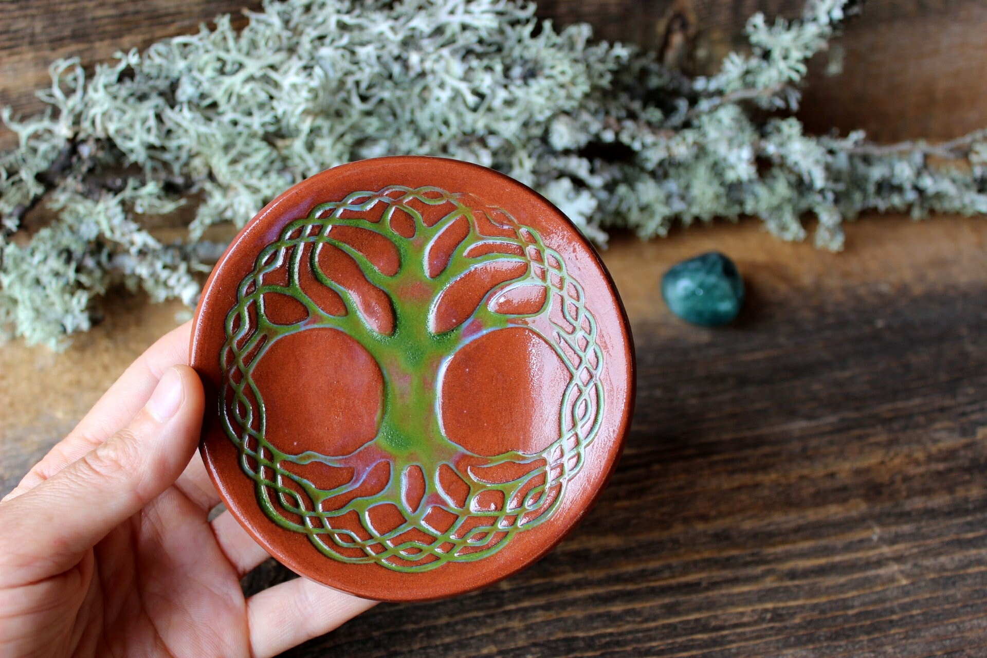 Tree of life plate Handmade ceramics Plate with tree decor Etsy