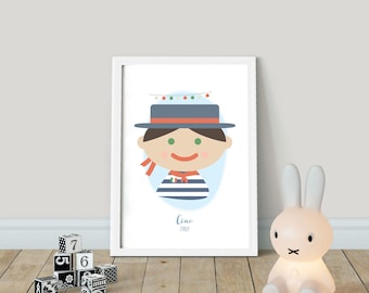 ¡Ciao! Hola desde ITALY! Niños del mundo - PRINTABLE, Kids Around the World, Hello Nursery Wall Art, Playroom Poster Decor