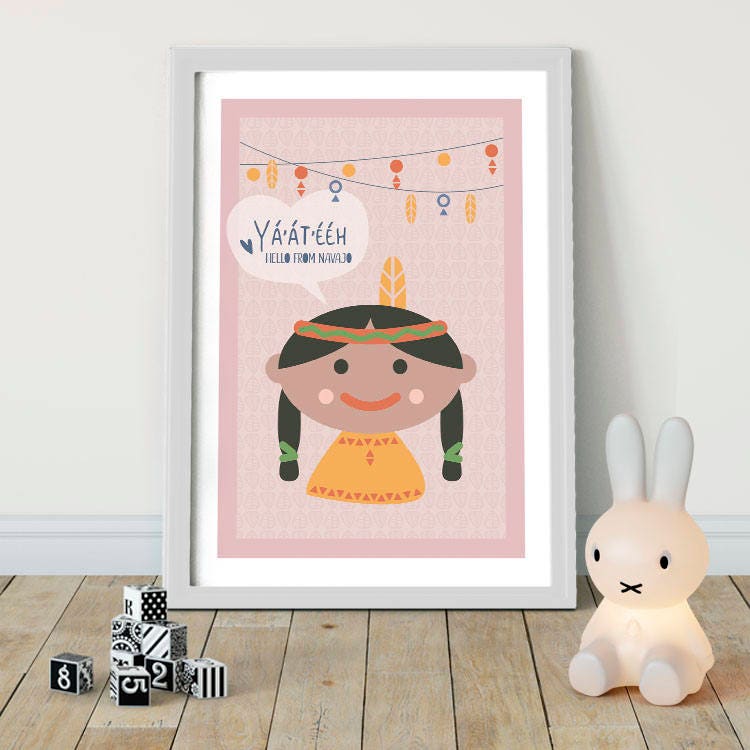 Yáátééh Hello from NAVAJO Kids around the world Etsy
