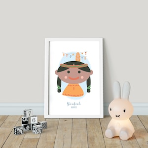 Yá’át’ééh! Hello from NAVAJO! Children of the World - PRINTABLE, Kids Around the World, Hello Nursery Wall Art, Playroom Poster Decor