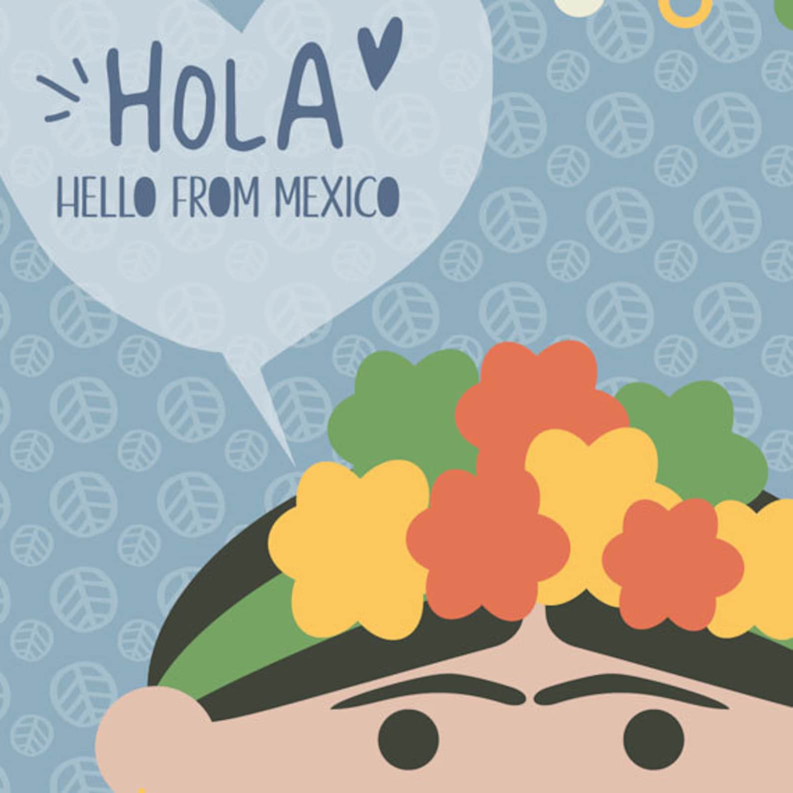 Hola Hello from MEXICO Children of the World PRINTABLE Etsy