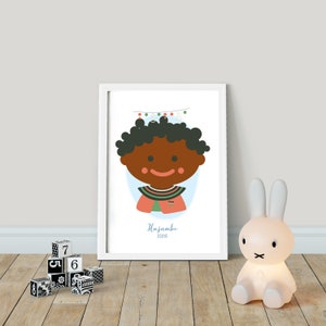 Hujambo! Hallo aus KENIA! Kinder der Welt - PRINTABLE, Kinder auf der ganzen Welt, Hallo Kinderzimmer Wandkunst, Spielzimmer Poster Dekor