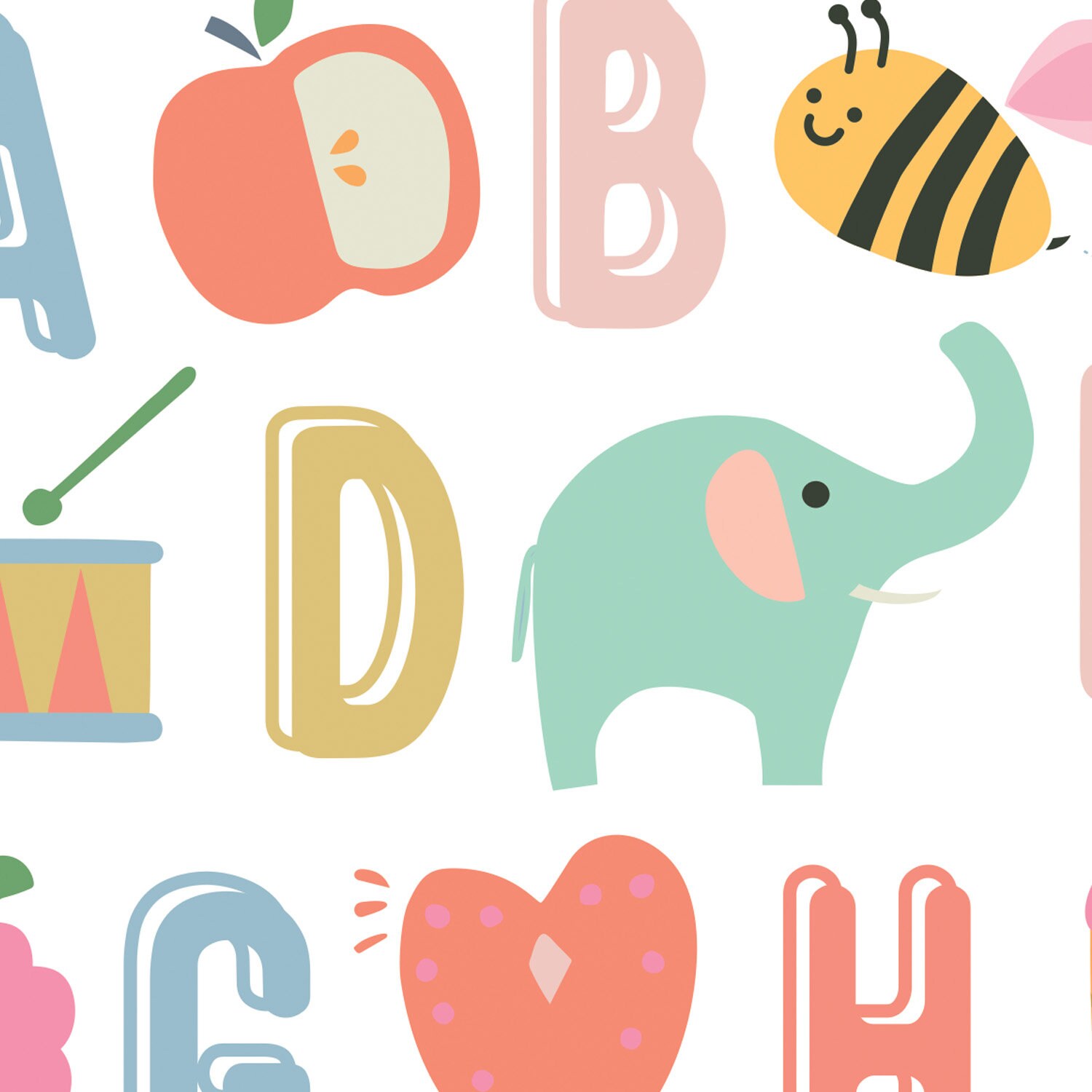 Alphabet Set of 3 - PRINTABLE, Hebrew Letters + ABC + 123 Numbers Print ...