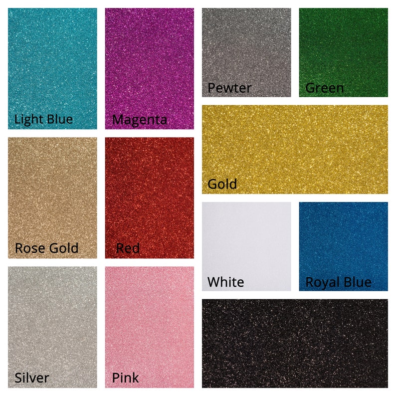 Sparkly Glitter Felt A4 Brights and Metallics for Card and Bow Etsy