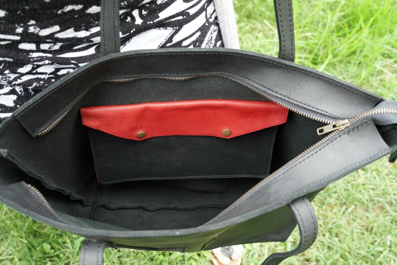leather tote leather tote bag large leather tote .tote bag with zipper .black leather bag .black leather tote.custom leather bag.leather bag