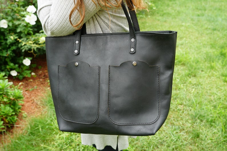 leather tote leather tote bag large leather tote .tote bag with zipper .black leather bag .black leather tote.custom leather bag.leather bag