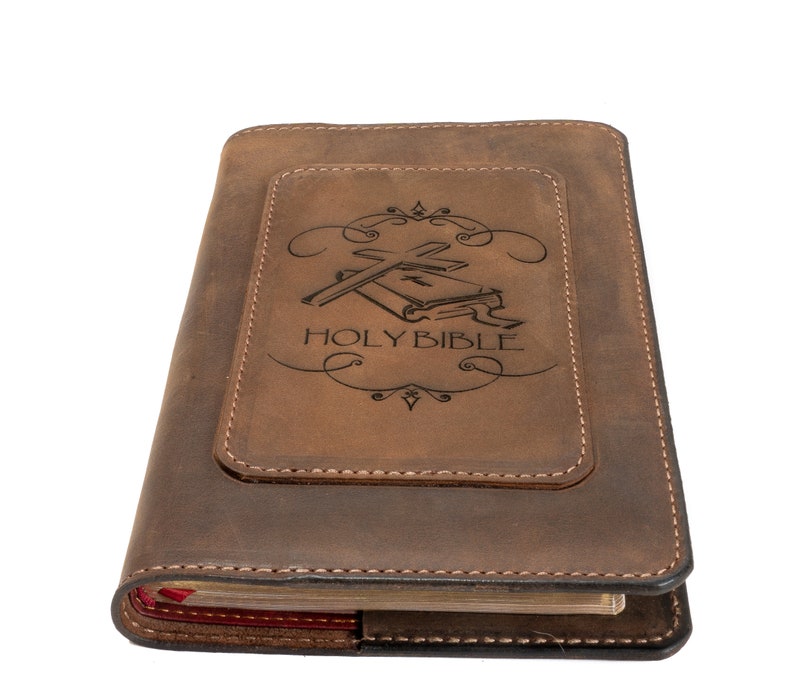 Nlt large print thinline full grain cowhide leather biblenlt etsy