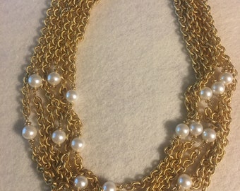 SALE 1970/'s Fabulous 100 Grams of Retired NAPIER Multi Strand Pendant Necklace /& Bracelet Set