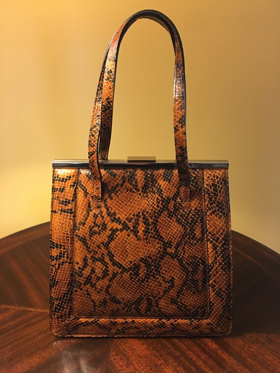 fossil snakeskin purse