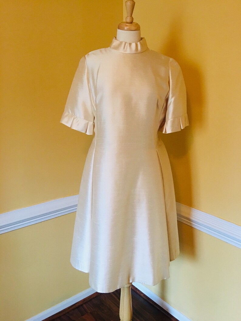 vintage cream dress