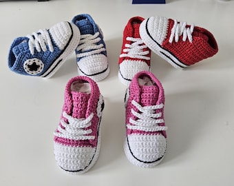 Tênis de crochê para bebê