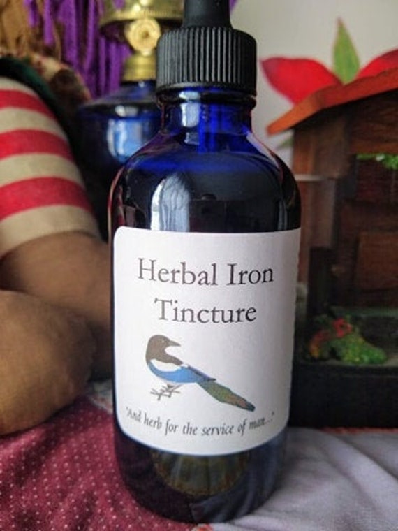 Herbal Iron Tincture for Iron Deficiency Anemia Etsy
