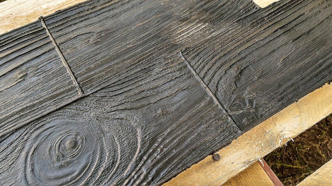 Stone Decorative Concrete Stamp Cement Imprint Texture Mat Etsy