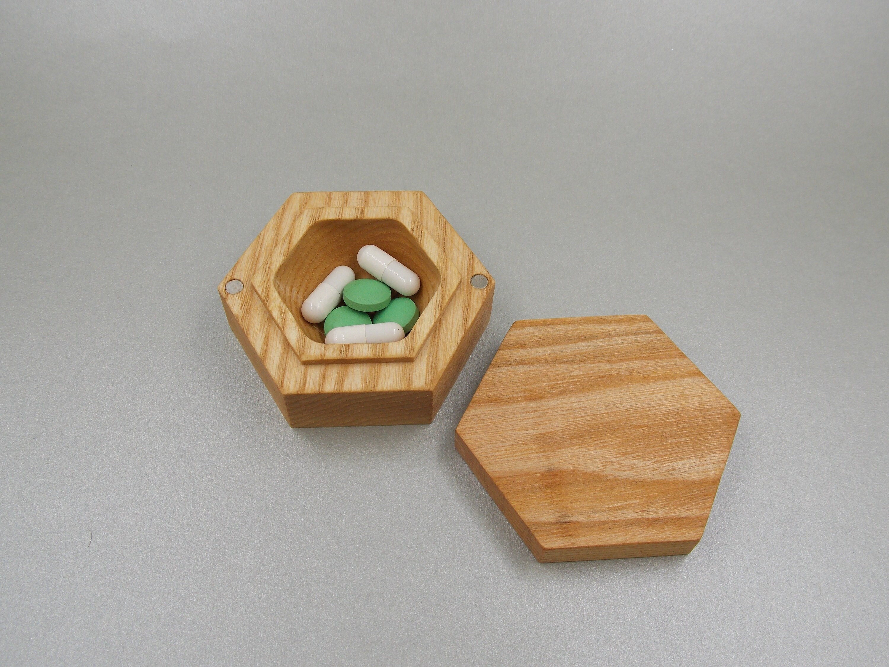 Wooden Small Pill Box /Decorative Travel Pill Box / Nature Etsy