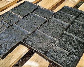 Seaside Texture Stamp: Polyurethane Concrete Floor & Track Stamping (19.7x19.7 in)