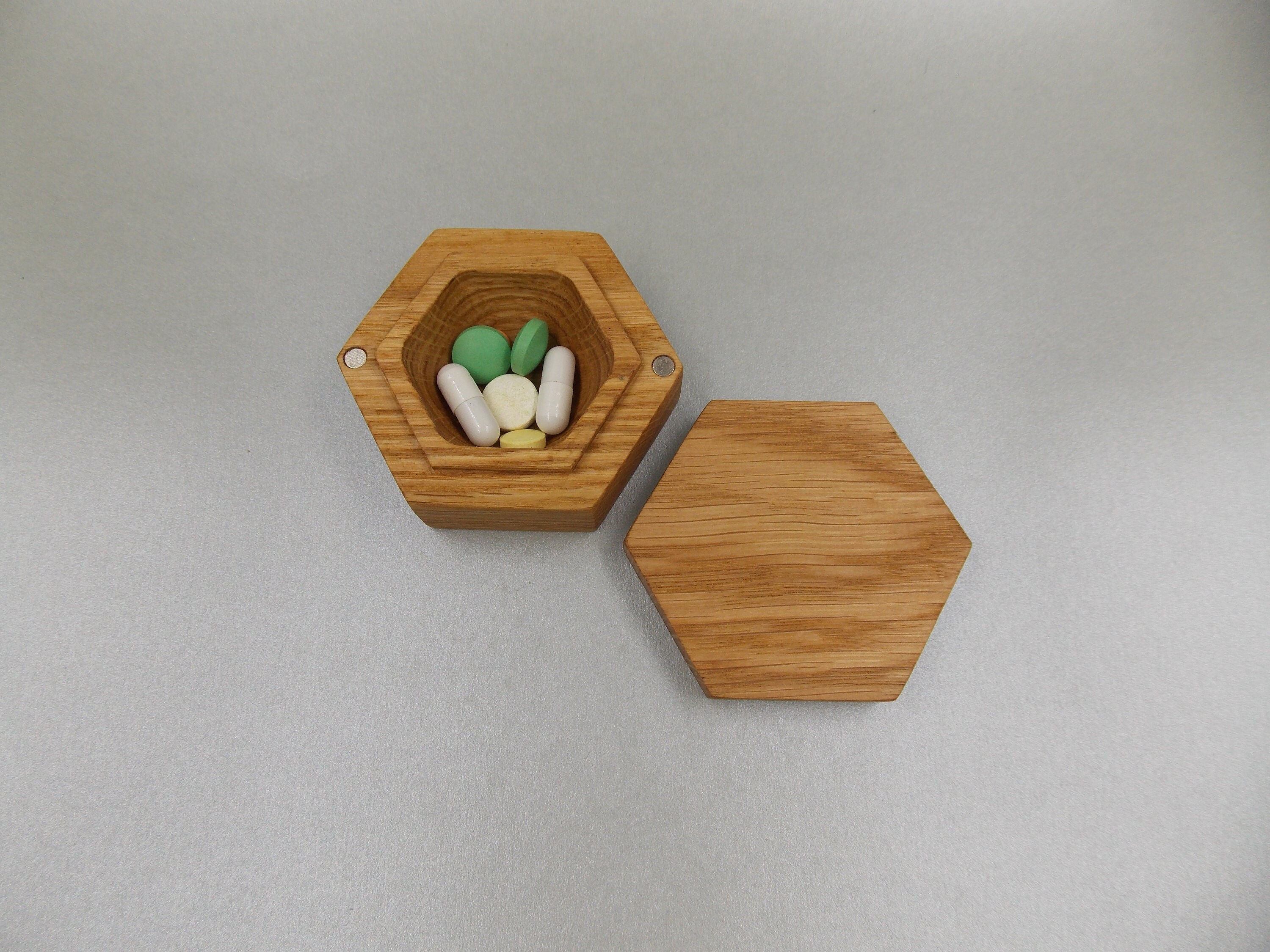 Wooden Small Pill Box /Decorative Travel Pill Box / Nature Etsy