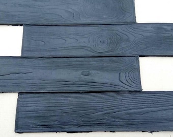 Deck Board Concrete Stamp Set: Polyurethane Texture Mat (2PCS)