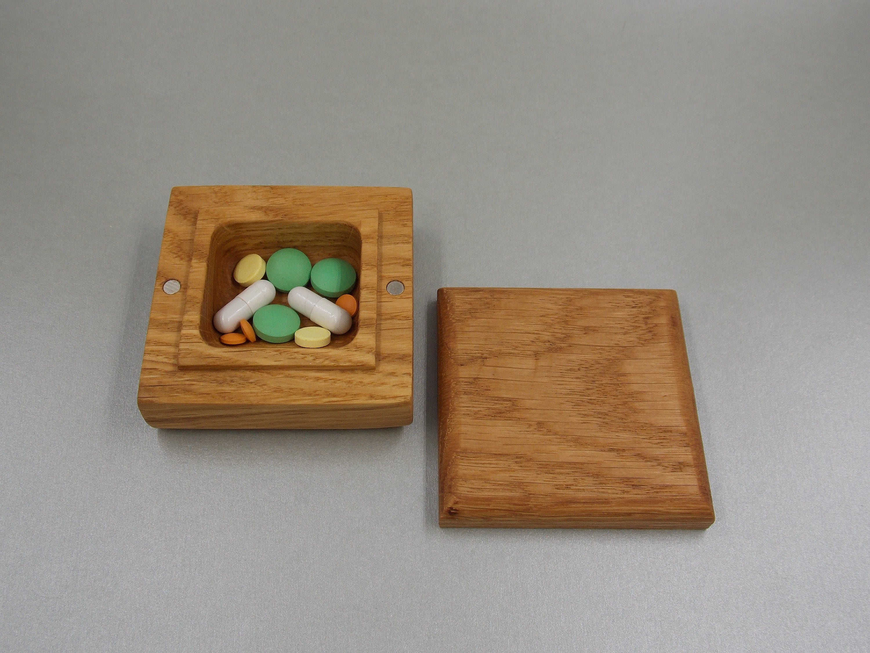 Wooden Small Pill Box /Decorative Travel Pill Box / Nature Etsy
