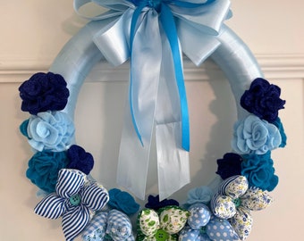 Nursery garland blue