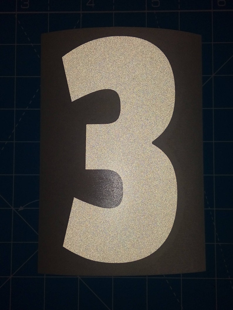 Personalised reflective self-adhesive vinyl lettering stickers | Etsy