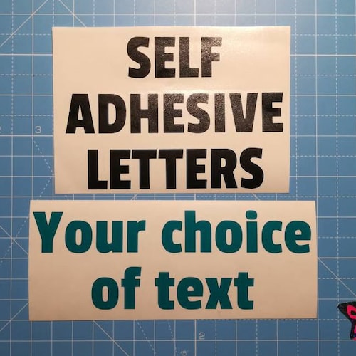 Personalised Selfadhesive Vinyl Letter Stickers Custom Etsy UK