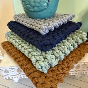 Woven Chunky Thick Rope - Crocheted Cotton Trivet