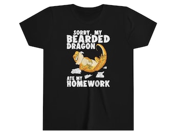 Funny Bearded Dragon Tshirt, Kids Lizard Shirt, Funny Reptile Tshirt, Lizard Lover Gift